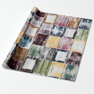 Farbige Quadrate Geschenkpapier