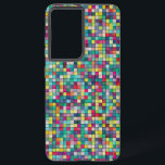 Farbige Quadrate Mosaikmuster Samsung Galaxy Hülle<br><div class="desc">Farbenfrohe kleine Quadrate Mosaik nahtlose geometrische Muster.</div>