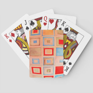 Farbige Quadrate Spielkarten