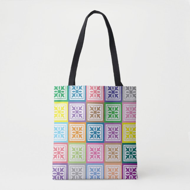 Farbige Quadrate Tasche (Vorderseite)