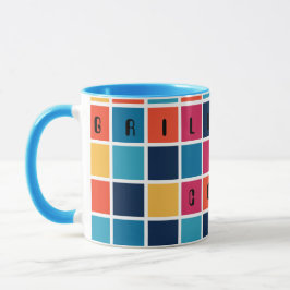 Farbige Quadrate Tasse