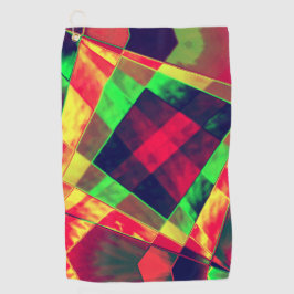 Farbige Quadrate und Rechtecke Golfhandtuch