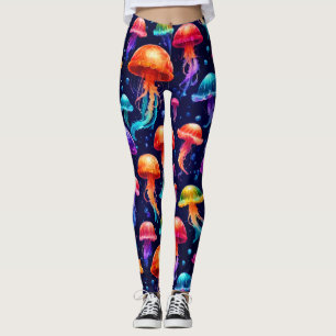 Farbige Qualle Leggings