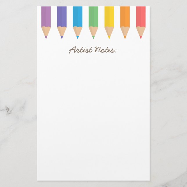 Farbige Rainbow Coloring Pencils School Kinder Briefpapier (Vorderseite)