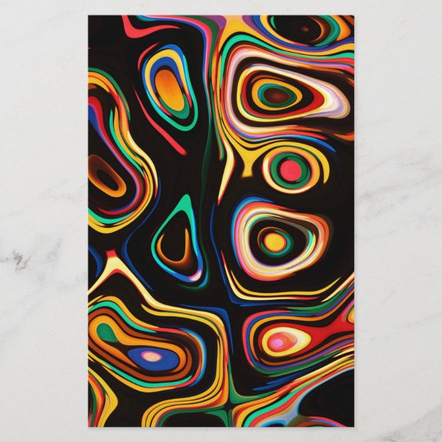 Farbige Rainbows Briefpapier (Vorderseite)
