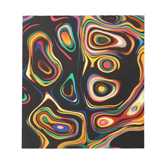 Farbige Rainbows Notizblock (Vorderseite)