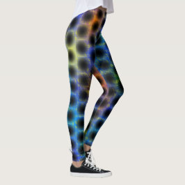 Farbige Randkreise im Hintergrund Leggings