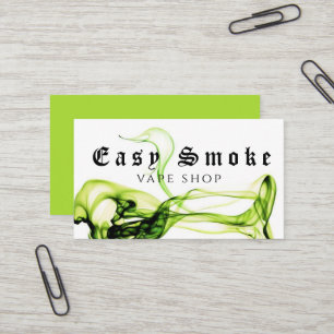 Farbige Rauch Vape Shop Visitenkarte
