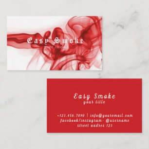 Farbige Rauch Vape Shop Visitenkarte