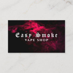 Farbige Rauch Vape Shop Visitenkarte