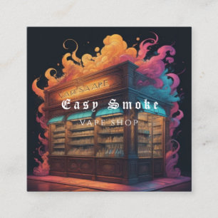 Farbige Rauch Vape Shop Visitenkarte