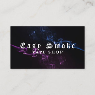 Farbige Rauch Vape Shop Visitenkarte