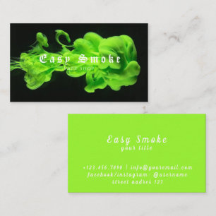 Farbige Rauch Vape Shop Visitenkarte