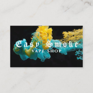 Farbige Rauch Vape Shop Visitenkarte