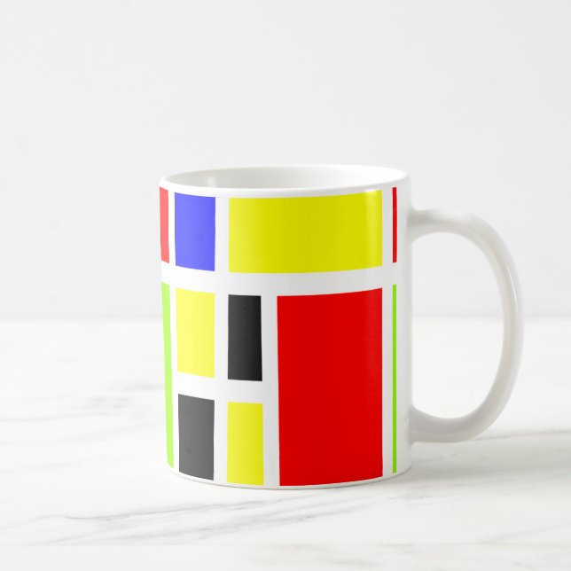 Farbige Rechtecke 04 Kaffeetasse (Rechts)