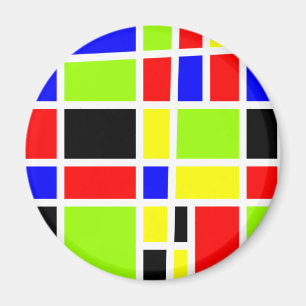 Farbige Rechtecke Magnet