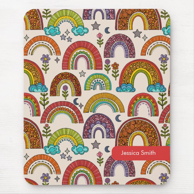 Farbige Regenbogen-Mauspad Mousepad (Vorne)