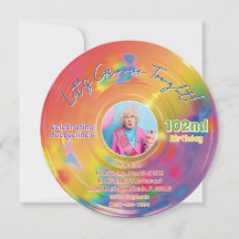 Farbige Regenbogen-Vinyl-Schallplatte Musik Geburt