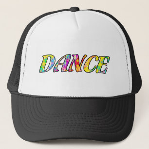 Farbige Regenbogenfarben, Typografie Truckerkappe