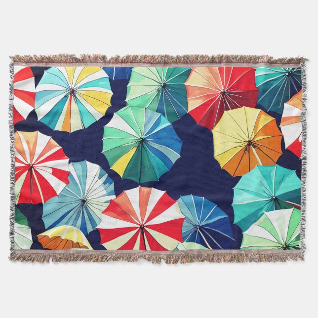Farbige Regenschirme  Decke (Vorderseite)