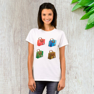 Farbige Reisekoffer-Kollektion T-Shirt