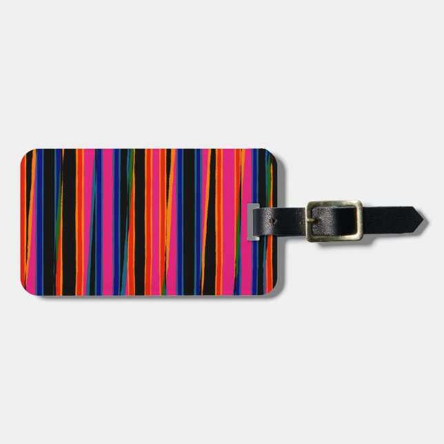 Farbige Reißspulengepäckträger Gepäckanhänger (Vorderseite horizontal)