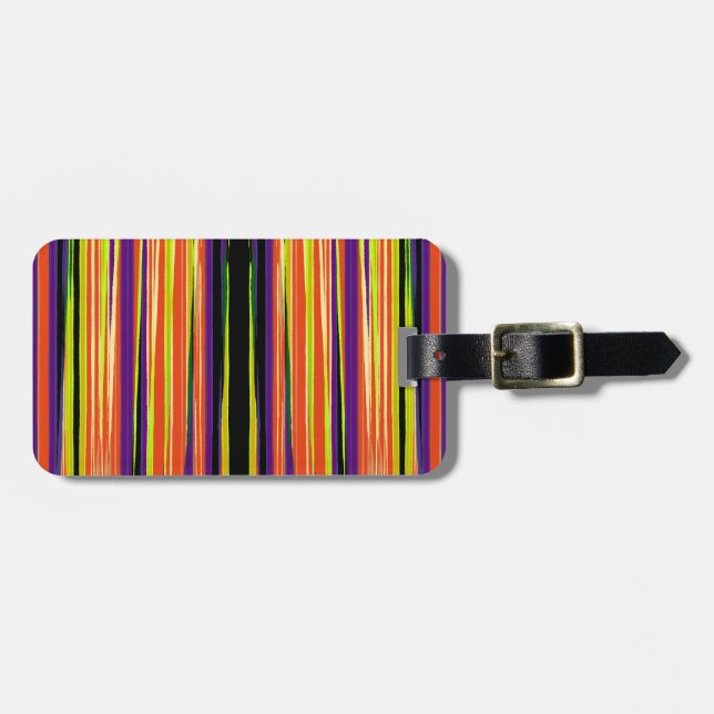 Farbige Reißspulengepäckträger Gepäckanhänger (Vorderseite horizontal)