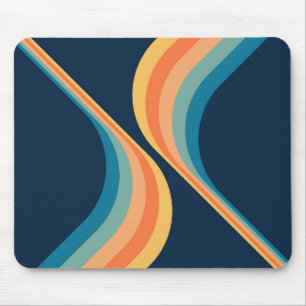 Farbige Retro-Flügelgestaltung Mousepad