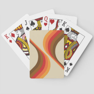 Farbige Retro-Flügelgestaltung Spielkarten
