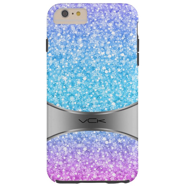 Farbige Retro-Glitzer und Glitzern Case-Mate iPhone Hülle (Rückseite)