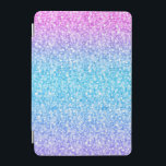 Farbige Retro-Glitzer und Glitzern iPad Mini Hülle<br><div class="desc">Eleganter,  farbenfroher Retro-Glitzer und Glitzern. Rosa,  grüne und blaue Gradienten tönt Glitzer.</div>