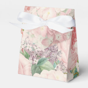 Farbige Retro-Rose Lilacs Blume Frühjahrsmuster Geschenkschachtel