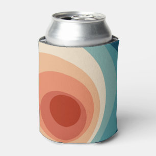 Farbige Retro-Stil-Kreisentwürfe Dosenkühler