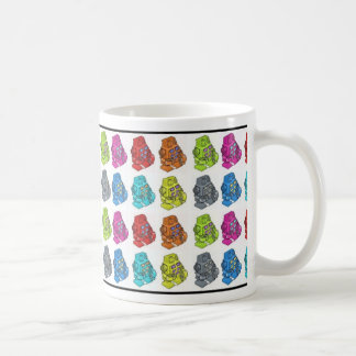 Farbige Roboter Kaffeetasse