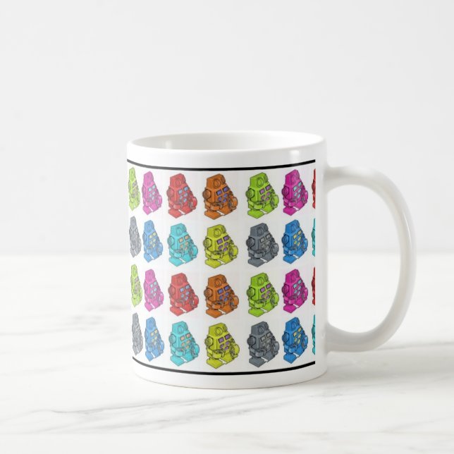 Farbige Roboter Kaffeetasse (Rechts)