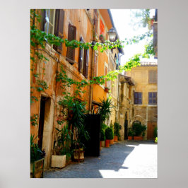 Farbige römische Gebäude Poster