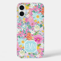 Farbige rosa Garten-Monogramm