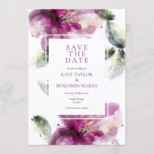 Farbige, rosa Lily Floral Karte