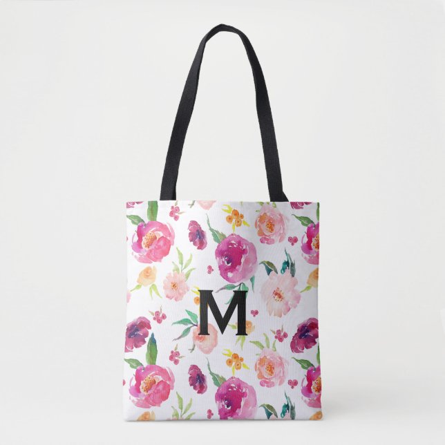 Farbige, rosa und blaue Zungenmuster Tasche (Vorderseite)