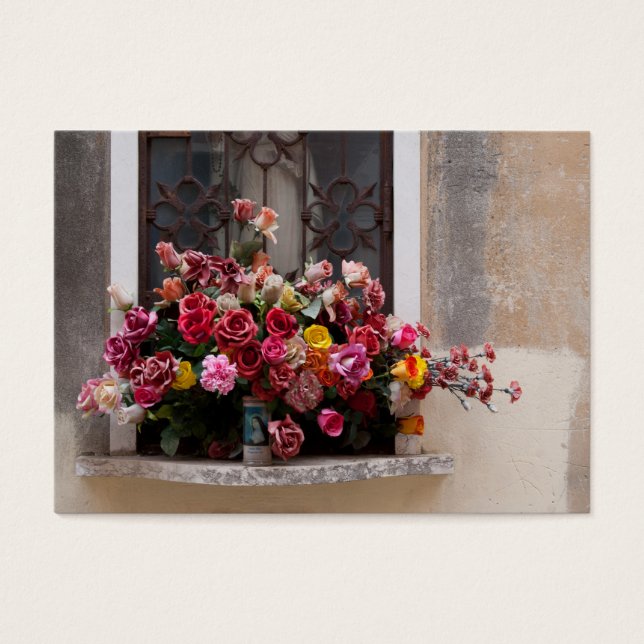 Farbige Rose aus Kunststoff (Vorderseite)