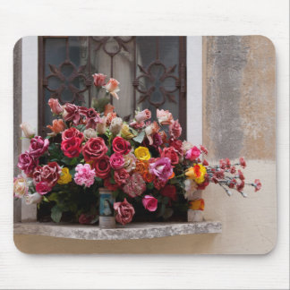 Farbige Rose aus Kunststoff Mousepad