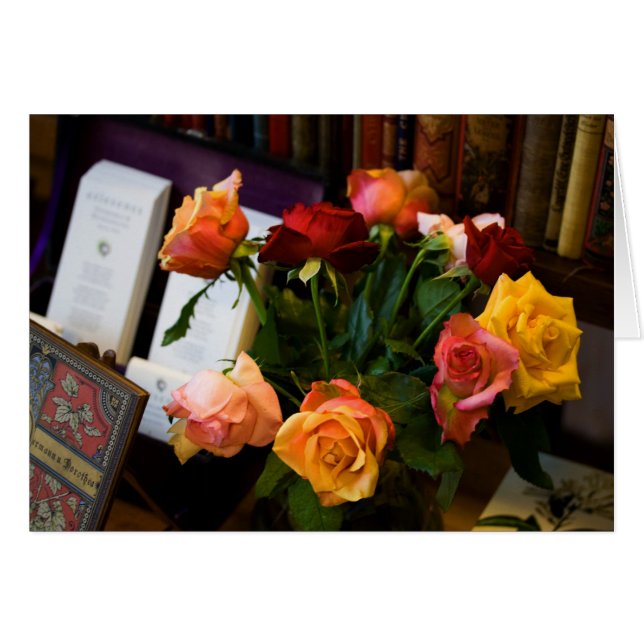 Farbige Rose Bouquet (Vorderseite (Horizontal))