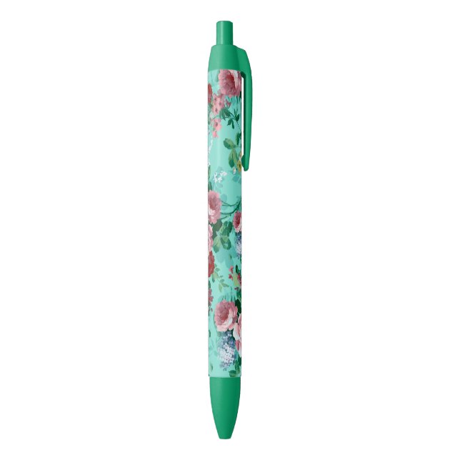 Farbige Rose und Blume Kugelschreiber (Unterseite (Vertikal))