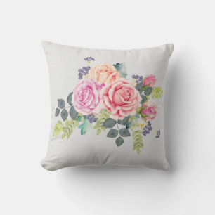 Farbige Rosen Kissen
