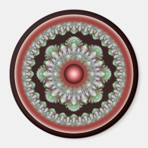 Farbige Rundverzierung Magnet
