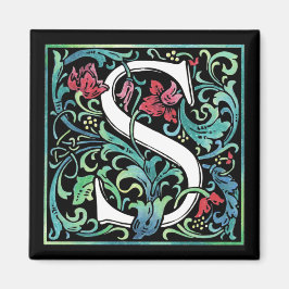 Farbige S Monogram Magnet