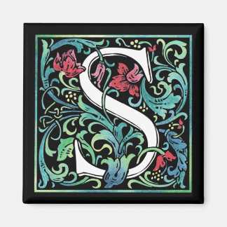 Farbige S Monogram Magnet