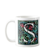 Farbige S Monogramm-Tasse