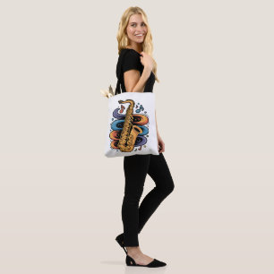 Farbige Saxophon-Musik-Flow-Jazz-Instrument Tasche