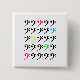 Farbige Schaltfläche für den Bass-Clef Button